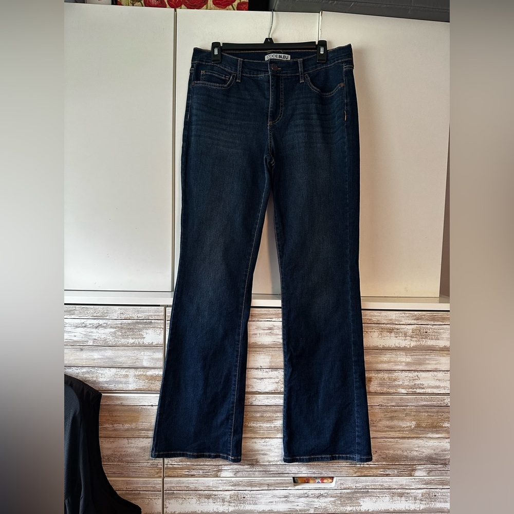 👖 Code Bleu Chelsea Bootcut Jeans Women’s Size 8 Dark Wash Denim